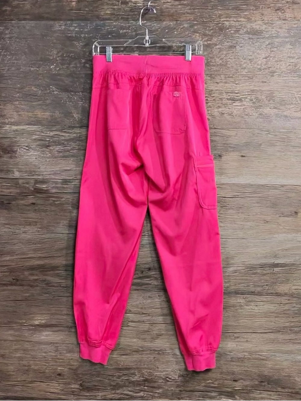 MediChic Bright Pink Women's Drawstring Jogger Scrub Pants - Picture 2 of 11